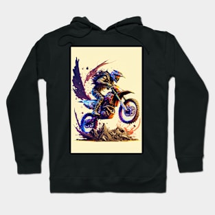 Dirt Bike Paint Splash Style Hoodie